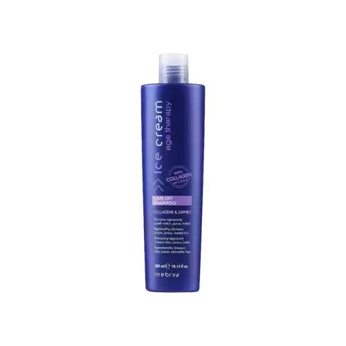 شامپو مو آیس کریم مدل Collagen-شامپو کلاژن آیس کریم-شامپو موی آیس کریم مدل کلاژن-Inebrya Ice Cream Age Therapy Hair Lift Shampoo