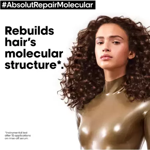سرم ابسولوت ریپیر مولکولار لورال-سرم مولکولار لورال-سرم موی لورال مدل ابسولوت مولکولار-سرم ابسولوت ریپیر لورال مدل مولکولار-سرم مو لورال مدل Absolut Repair Molecular-L'Oréal Professionnel Serie Expert Absolut Repair Molecular Hair Rinse-off Serum-برند لورال